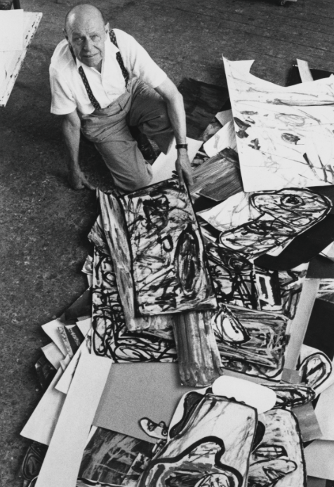 Jean Dubuffet in Basel, July 1976. Photograph: Kurt Wyss. © Kurt Wyss.